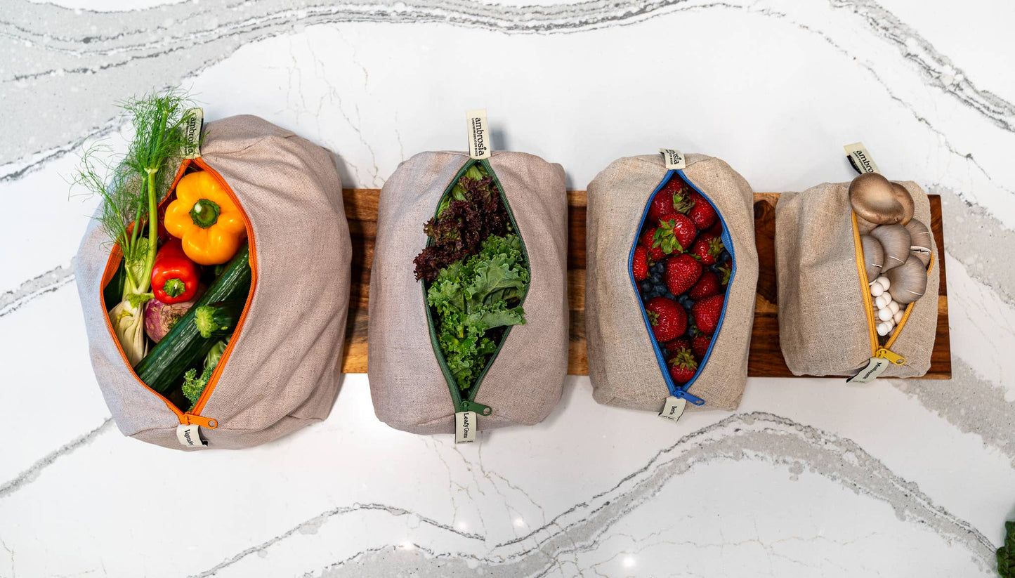 Ambrosia Bag - Ambrosia Linen Refrigerator Bag Complete Set