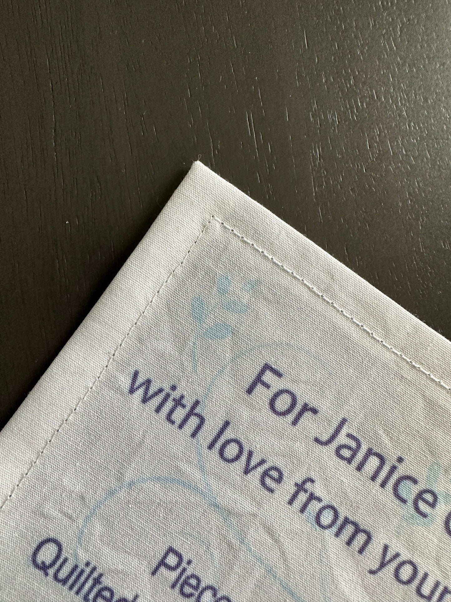 Quilt Label Personalized Printed on High Quality Quilt Cotton