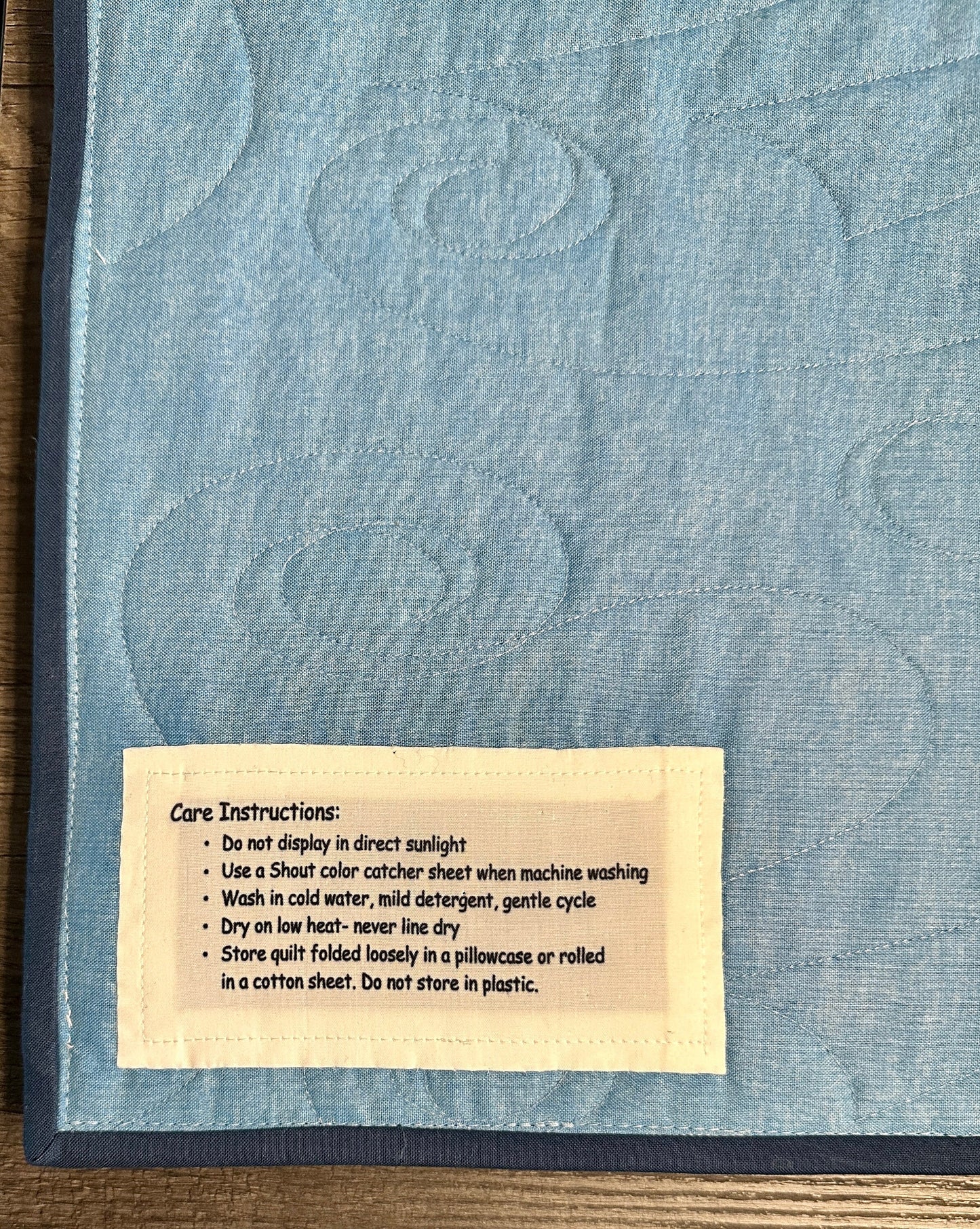 Quilt Label Personalized Printed on High Quality Quilt Cotton