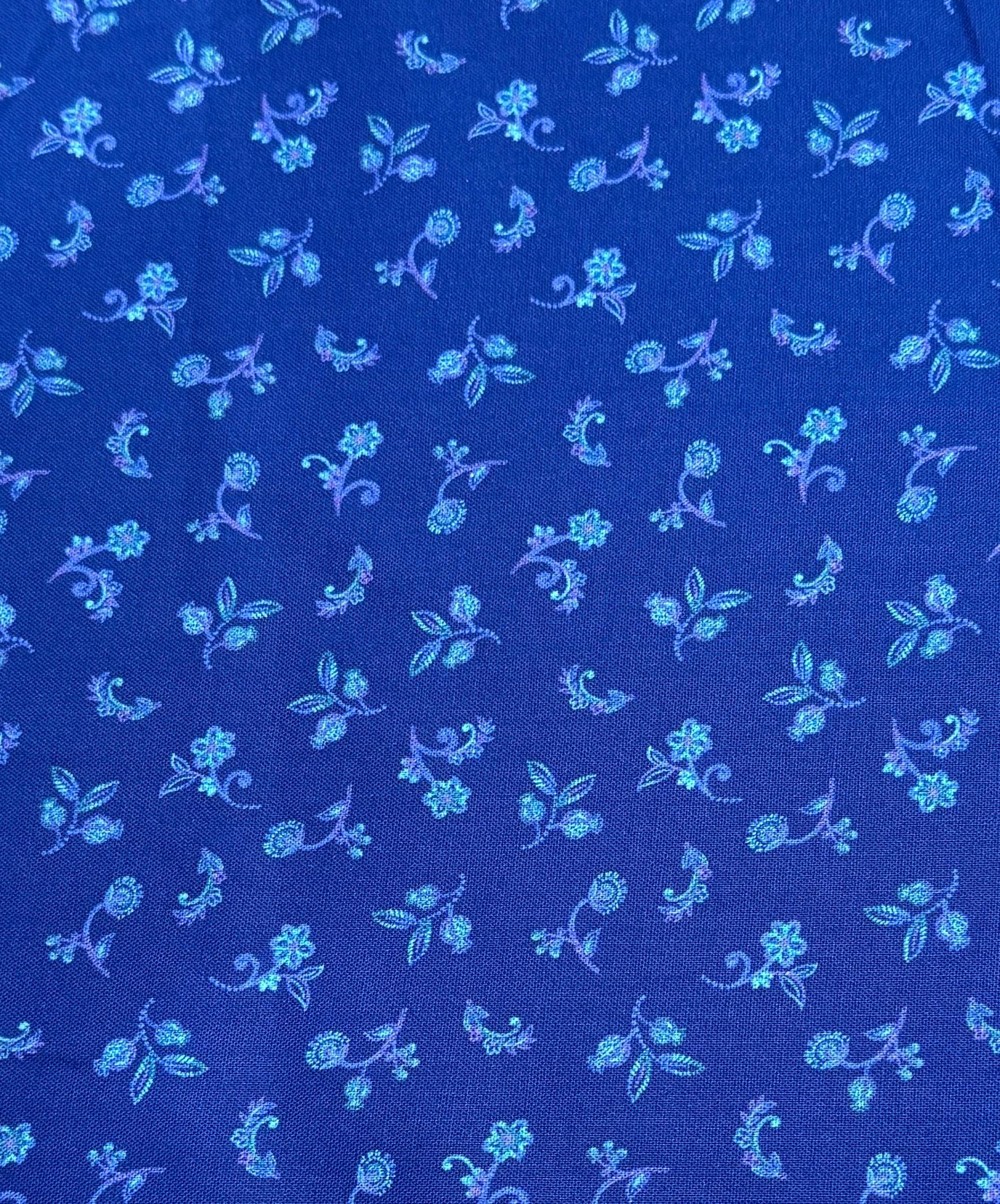 Indigo Garden by Timeless Treasures CD3416 Royal Floral