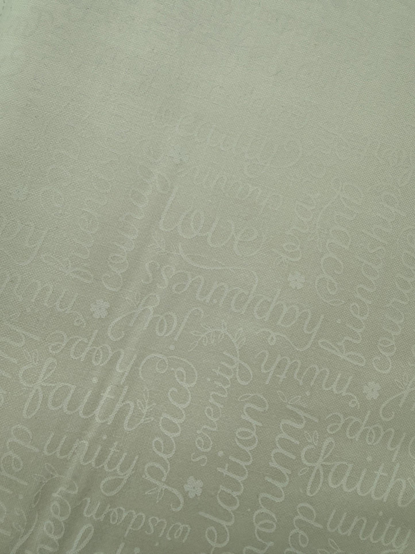 Cotton Fabric White Black Grey Benartex Botanica with subtle script pattern in white, ideal for quilting and crafts.
