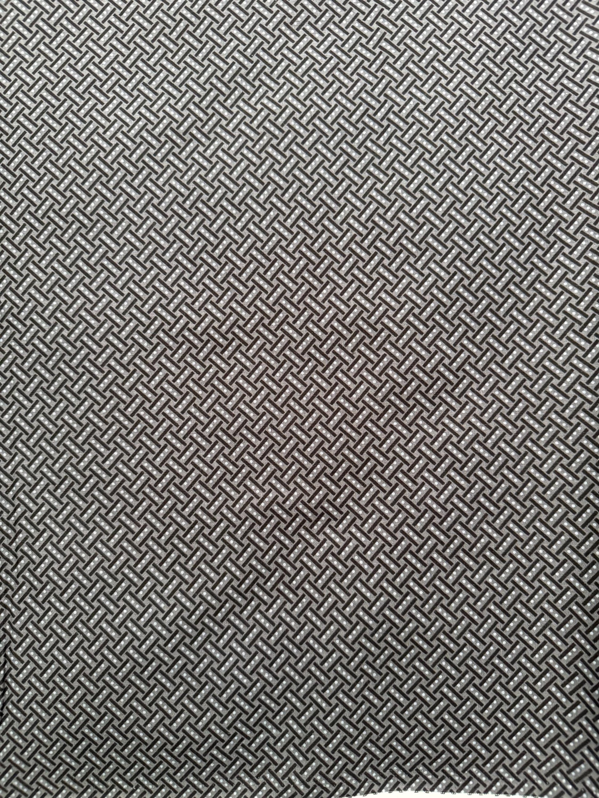 Cotton Fabric White Black Grey Benartex Botanica basketweave charcoal pattern, part of 8 piece bundle.